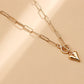 Jewelry simple single-layer back-shaped chain love pendant necklace female all-match necklace female niche design
