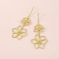 E1892 Jewelry ZA Metal Simple Personality Love Flower Earrings Creative Cold Earrings