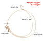Mori Simple Metal Leaf Double Chain Short Necklace Clavicle Chain