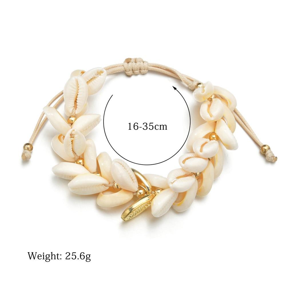 Boho Shell Bracelet Fashion Braided Anklet Accessory