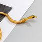 Personalized sexy winding snake necklace fashion niche metal texture diy all-match clavicle necklace