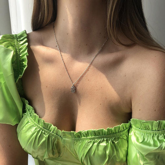 N7853 creative pendant dollar gold character diamond clavicle chain supply simple necklace