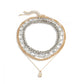 Jewelry punk hip-hop multi-layer thick chain necklace female retro personality mixed color chain lock necklace