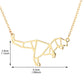 Necklace Hollow Dinosaur Necklace Jurassic Era Dinosaur Fossil Pendant Clavicle Chain