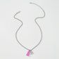 N9666 Jewelry Retro Twist Chain Simple Necklace Resin Alloy Cute Sweet Bear Necklace