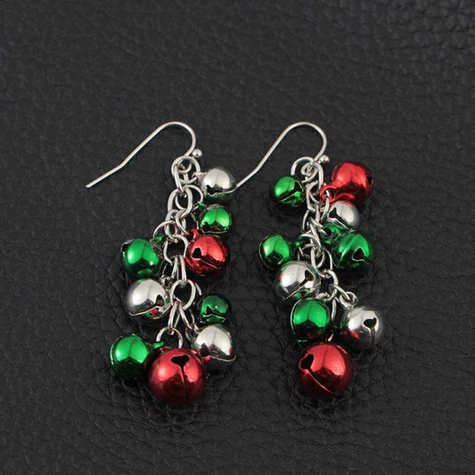 Jewelry Christmas gift colorful bell earring fashion simple colorful earrings