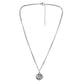 Personality Men's Fashion Punk Fashion Casual Street Stainless Steel Simple Eyes Coin Necklace Necklace