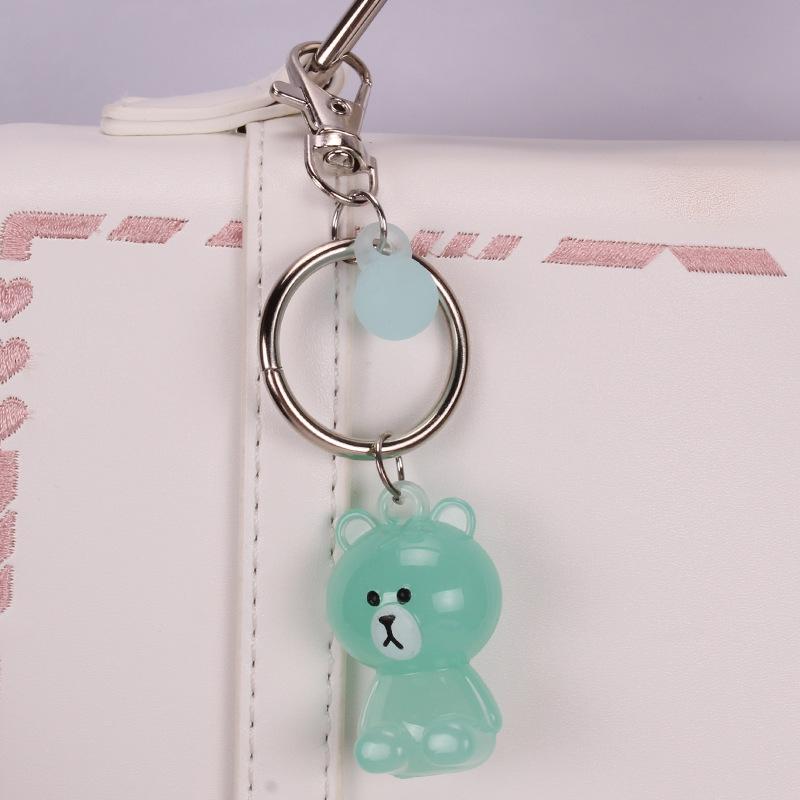 Cute Cartoon Rabbit Bear Keychain Pendant Car Bag Key Ring Small Gift Ornament