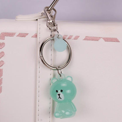 Cute Cartoon Rabbit Bear Keychain Pendant Car Bag Key Ring Small Gift Ornament