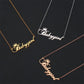 Jewelry Personality Babygirl English Letter Necklace Simple Ladies Crown Clavicle Chain
