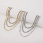 N1136 TikTok Alloy Claw Chain Street Shoot Trendy Necklace Light Luxury Geometric Multilayer Necklace