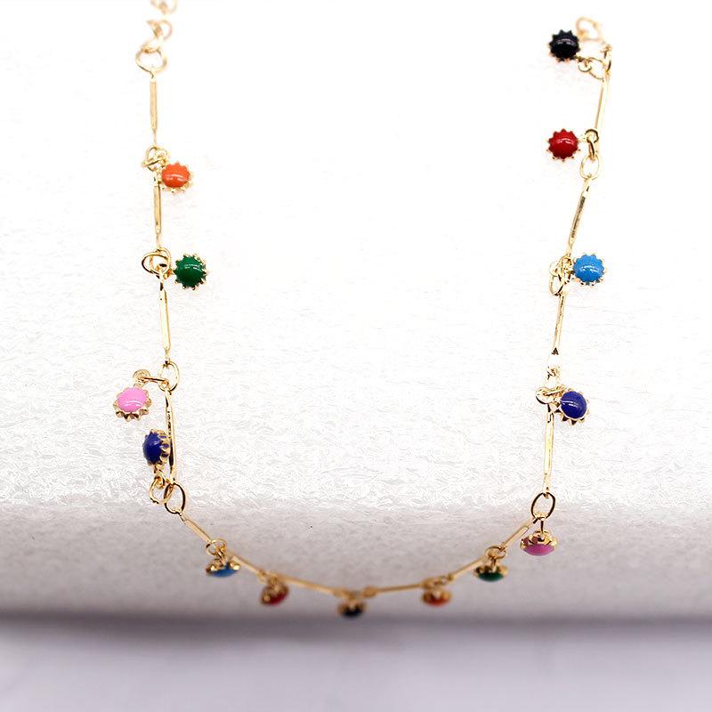 Jewelry Fashion Jewelry Trend Simple Ladies Sun Flower Handmade Anklet