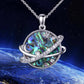 Jewelry Magic Planet Shell Pieces Sun Moon Pendant Necklace Women's Fashion Starry Sky Series Jewelry