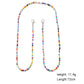 Mask Anti-lost Lanyard Creative Ethnic Color Beads Hanging Chain Glasses Chain Fashion Necklace