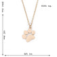 Jewelry Cute Animal Dog Paw Small Pendant Clavicle Necklace Accessories X837