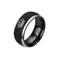 Couple Crown King King Queen Queen black frosted ring jewelry