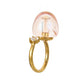 Trend personality adjustable diamond pink color light bubble bubble ring sweet small fresh temperament ring