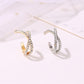 Popular earrings cross U-shaped ear clip retro style diamond earrings simple single non-pierced female ear jewelry