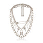 Hip Hop Punk Trend Pin Necklace Fashion Retro Multi-layer Key Lock Necklace Women