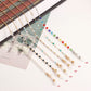 Glasses chain mask hanging chain fashion colorful crystal glasses hanging chain sun glasses chain