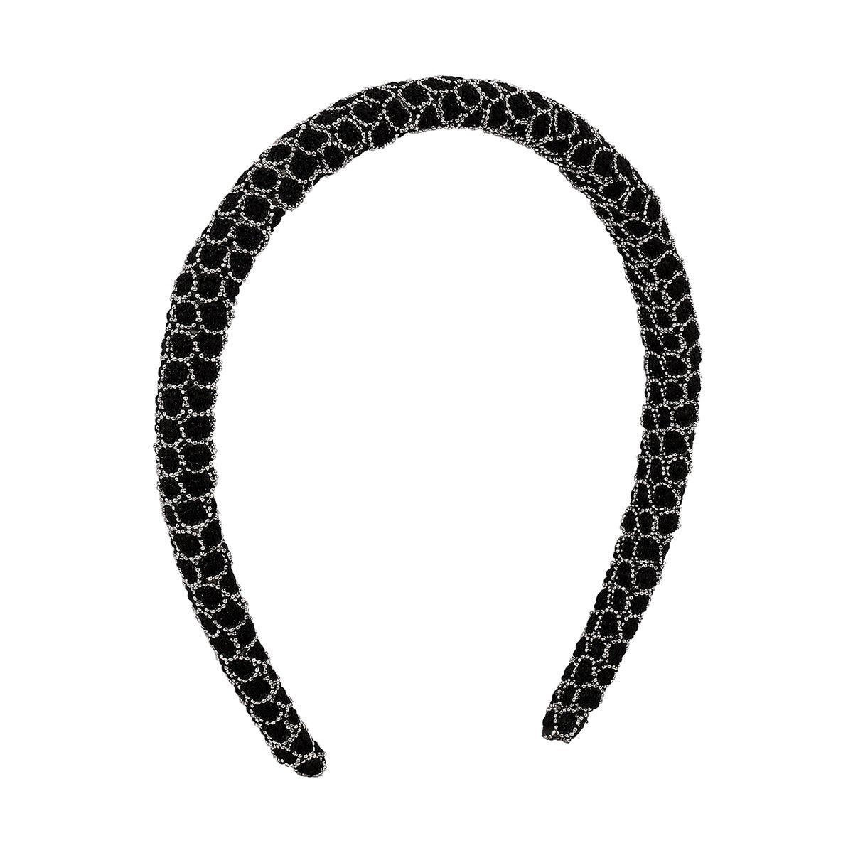 F4473 Creative fashion small fragrance headband French light luxury temperament elegant gold beads simple non-slip headband
