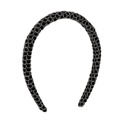 F4473 Creative fashion small fragrance headband French light luxury temperament elegant gold beads simple non-slip headband