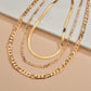 Retro Snake Chain NK Chain Multilayer Necklace Ladies Accessories Set Necklace Jewelry