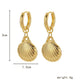Small and exquisite women's creative stacked shell ear buckle ear bone clip set earrings