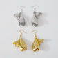 E1353 Exaggerated Retro Earrings Female Design Tulip Flower Earrings Simple Metal Accessories