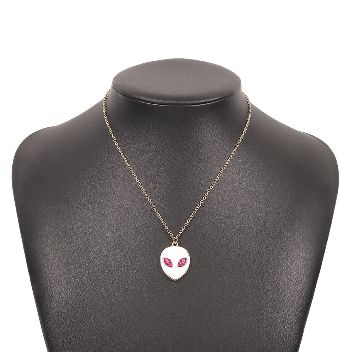 N9349 Personalized Oil Drop Necklace Colorful Water Drop Alien Necklace Creative Retro Creative Pendant
