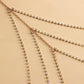Fashion jewelry personalized night style body chain simple sexy full diamond multi-layer leg chain babes