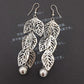 Indian Ethnic Hollow Tree Leaves String Beads Earrings Female Earrings Jewelry