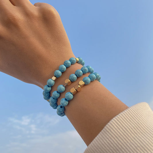 B1614 Holiday leisure beaded bracelet Bohemian ethnic bracelet colorful geometric niche jewelry