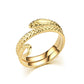 Hip Hop Open Titanium Steel Ring Snake Ring Vintage Stainless Steel Ring Jewelry