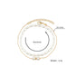 Fashion Chain Elastic Thread Double Layer Anklet Elegant Temperament Imitation Pearl Anklet Accessories