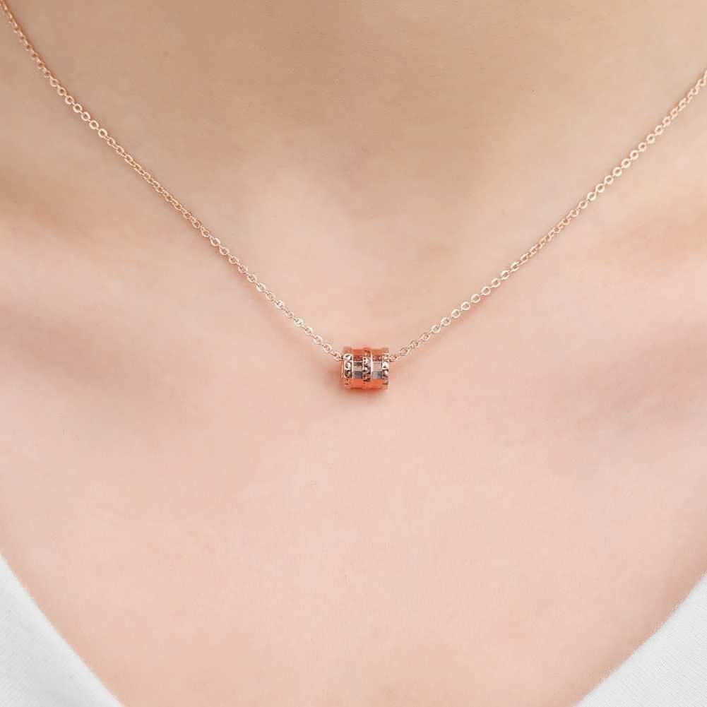 The same summer small waist geometric copper pendant women's small necklace clavicle chain jewelry