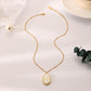 Niche Design Sense Personality Fashion Irregular Ellipse Resin Sun DIY Handmade Necklace