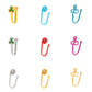 Punk metal hole-free nose nail ins exaggerated fashion copper U-shaped nose piercing jewelry female