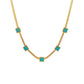 ins natural square emerald zircon clavicle chain titanium steel letter square blade chain niche light luxury