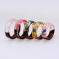 ins retro hand jewelry creative plant resin wood transparent ring