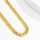 Jewelry Simple Metal Texture Imitation Gold Chain Necklace Retro Geometric Single Layer Clavicle Necklace Women