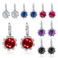 Fashion Round Crystal Diamond Sunflower Stud Earrings Classic Zircon Temperament Earrings Earrings
