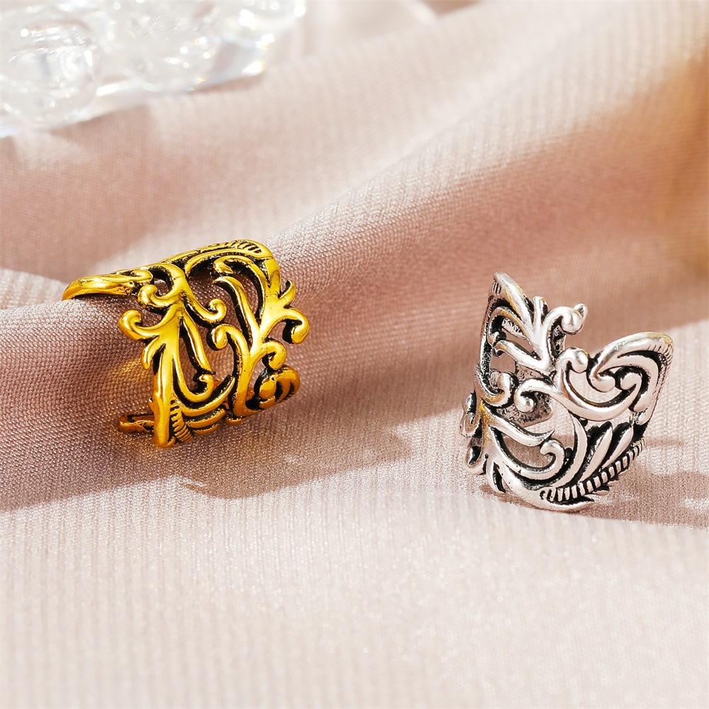 Cold and simple retro ear bone clip personality leaves no pierced earrings for women to make old feeling earrings