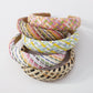 F4222 Fashion Color Contrasting Ethnic Headband Raffia Braided Sponge Headband Wide Brimming Simple Personality Hair Accessories for Women