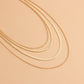 Jewelry trendy multi-layer flat snake collarbone chain necklace female ins niche design sense choker