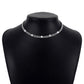 N1574 Simple single-layer necklace women's cold and cool rhinestone necklace niche geometric retro necklace