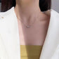 Niche design sense small eggplant necklace women's titanium steel clavicle chain fashion personality pendant ins cold necklace