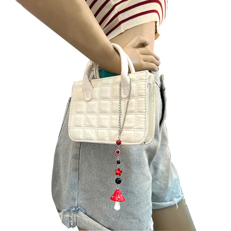 Creative Devil's Eye Keychain Colorful Mushroom Bag Pendant Multi-purpose Jewelry Accessories