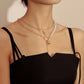 Jewelry Stitching Chain Imitation Baroque Shaped Pearl Necklace Geometric Ball Long Stick Pendant Necklace