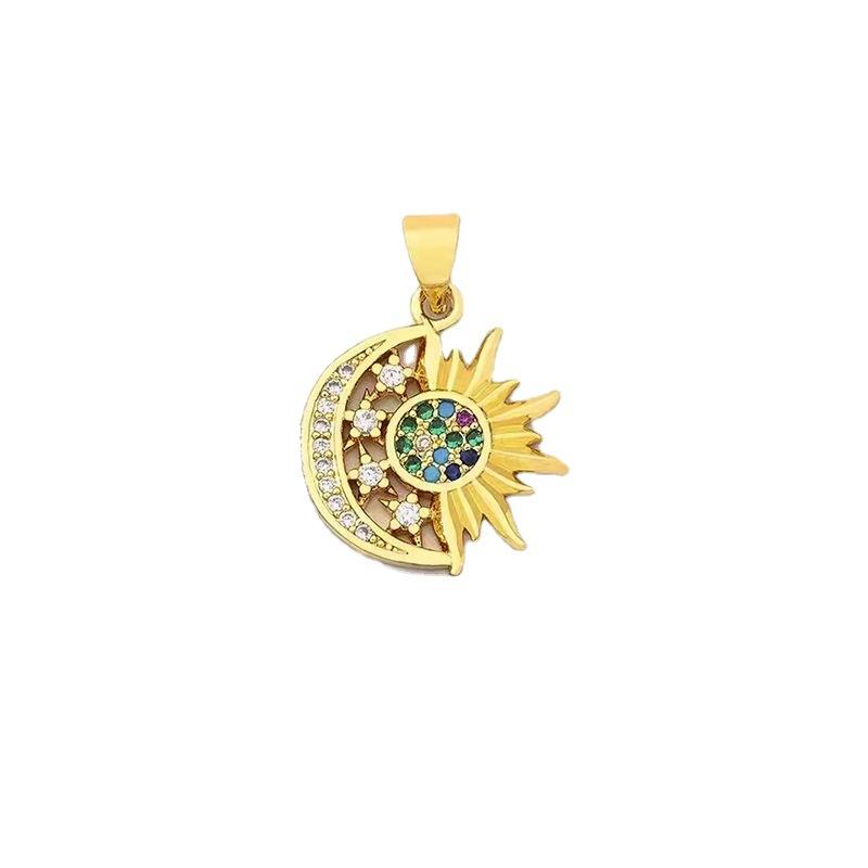 Jewelry Sun Moon Star Pendant Necklace Female Summer Bohemia Retro Clavicle Chain Jewelry
